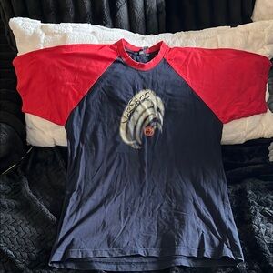 Versace Red and Blue Short Sleeve Tee